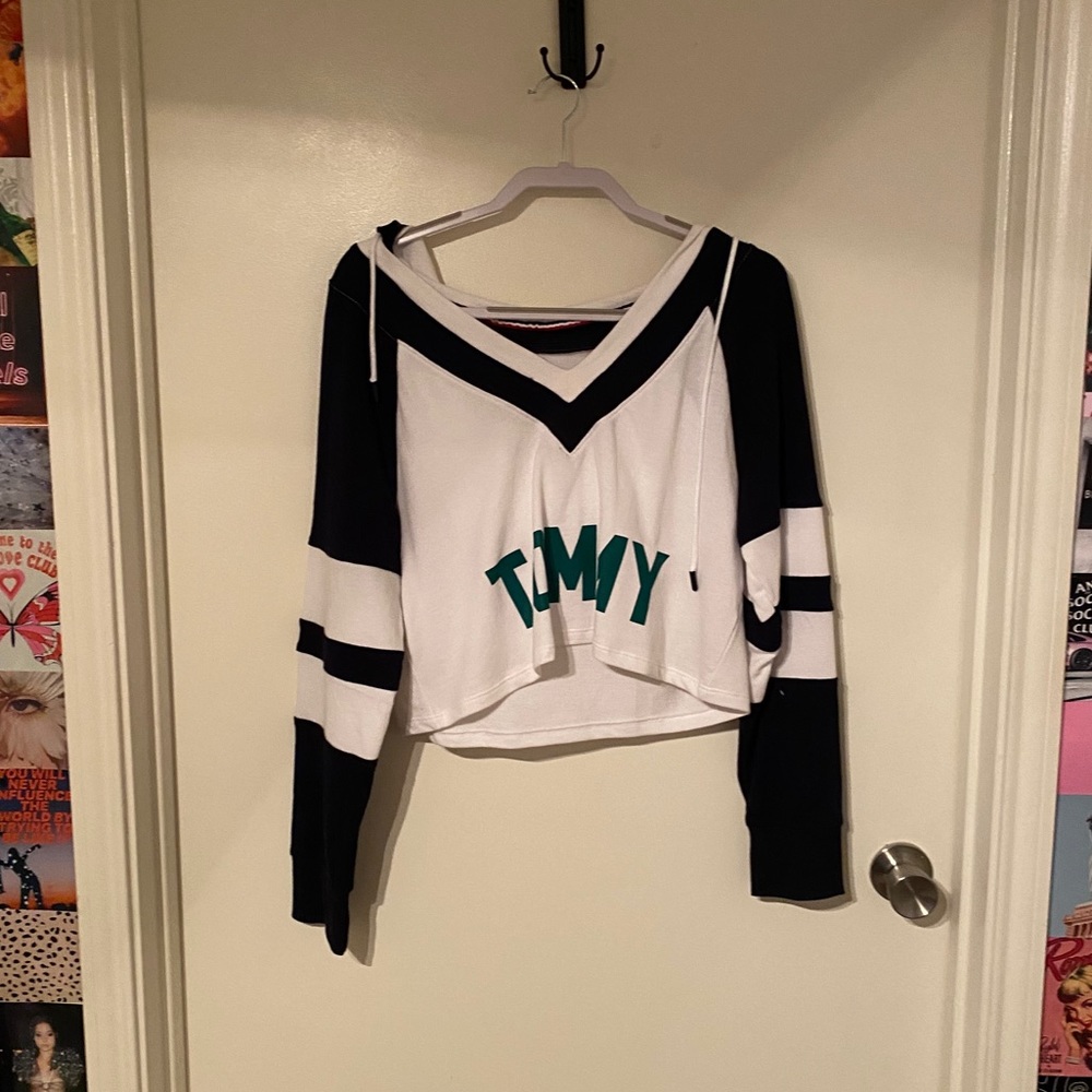 Urban outfitters Tommy Hilfiger cropped hoodie